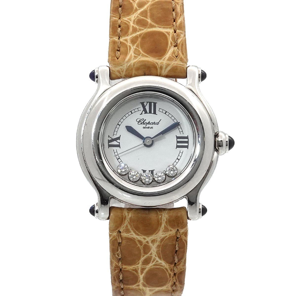 Luxury Promise Japan Chopard Happy Sports 27 8245 23 Women's Watch with 5 Moving Diamonds and White Quartz Movement, 90299037