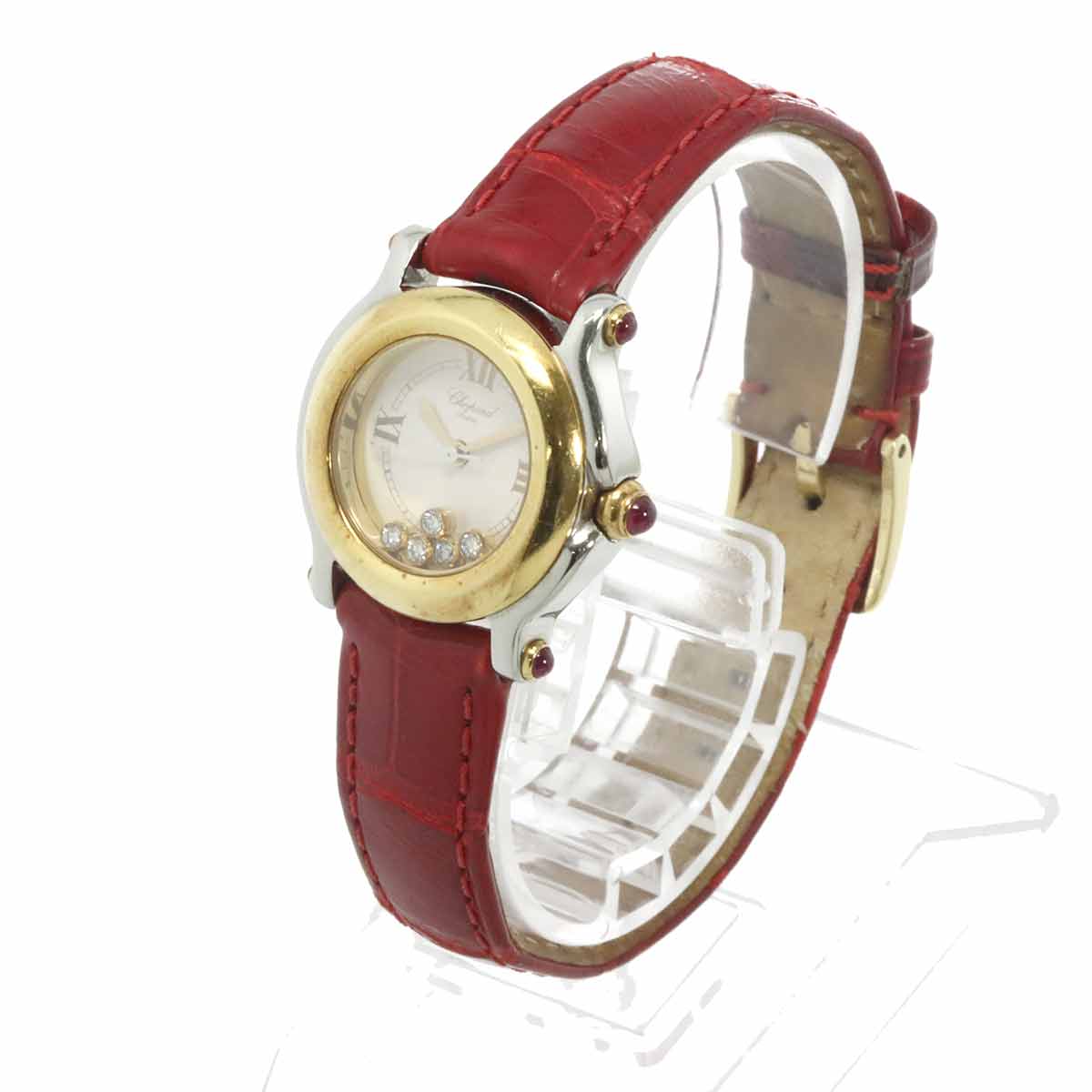 Luxury promise Japan Chopard Happy Sports Combi 27 8246 21 Women's Watch 5P Diamond White YG Yellow Gold Quartz Happy Sports Chopard 90334375