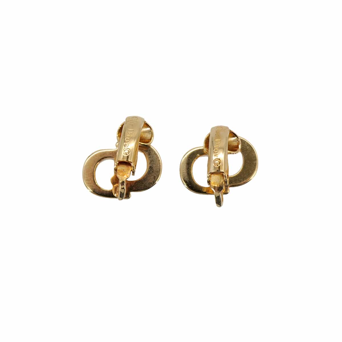 Luxury Promise Japan CHRISTIAN DIOR EARRINGS CD LOGO GOLD ACCESSORY 90324148