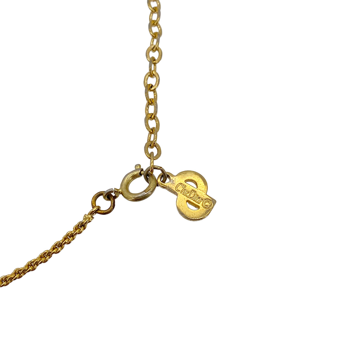 Luxury Promise Japan CHRISTIAN DIOR NECKLACE CD LOGO GOLD ACCESSORY 90299103