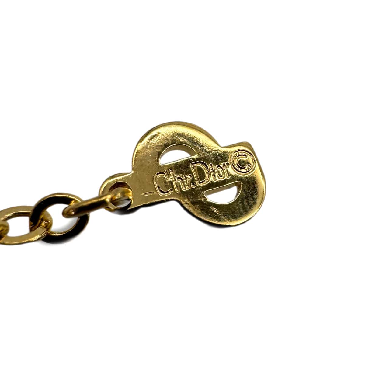 Luxury Promise Japan CHRISTIAN DIOR NECKLACE LOGO OVAL GOLD ACCESSORY 90323212