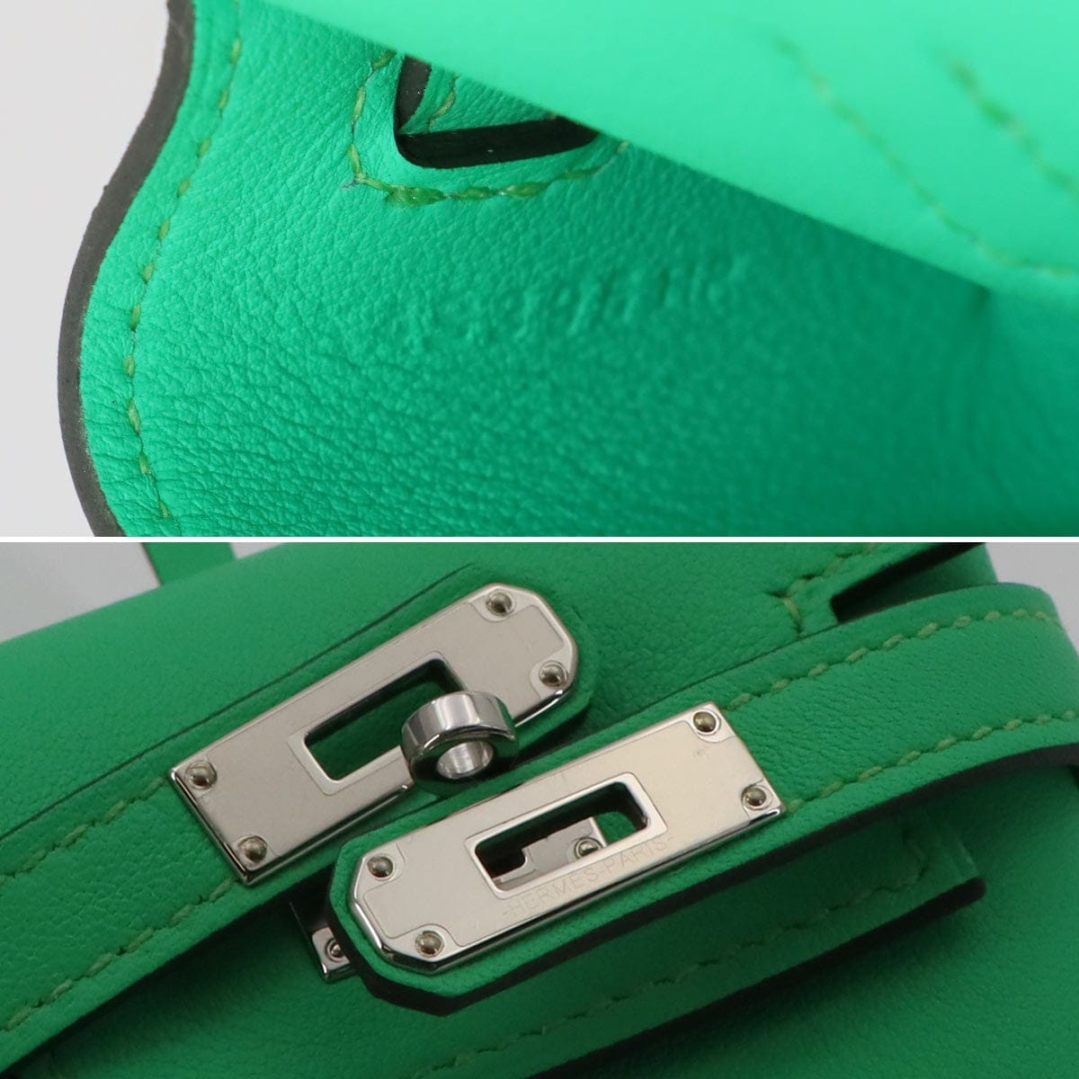 HERMES Kelly Festival Bag Charm Veau Swift Vert comics 903242756