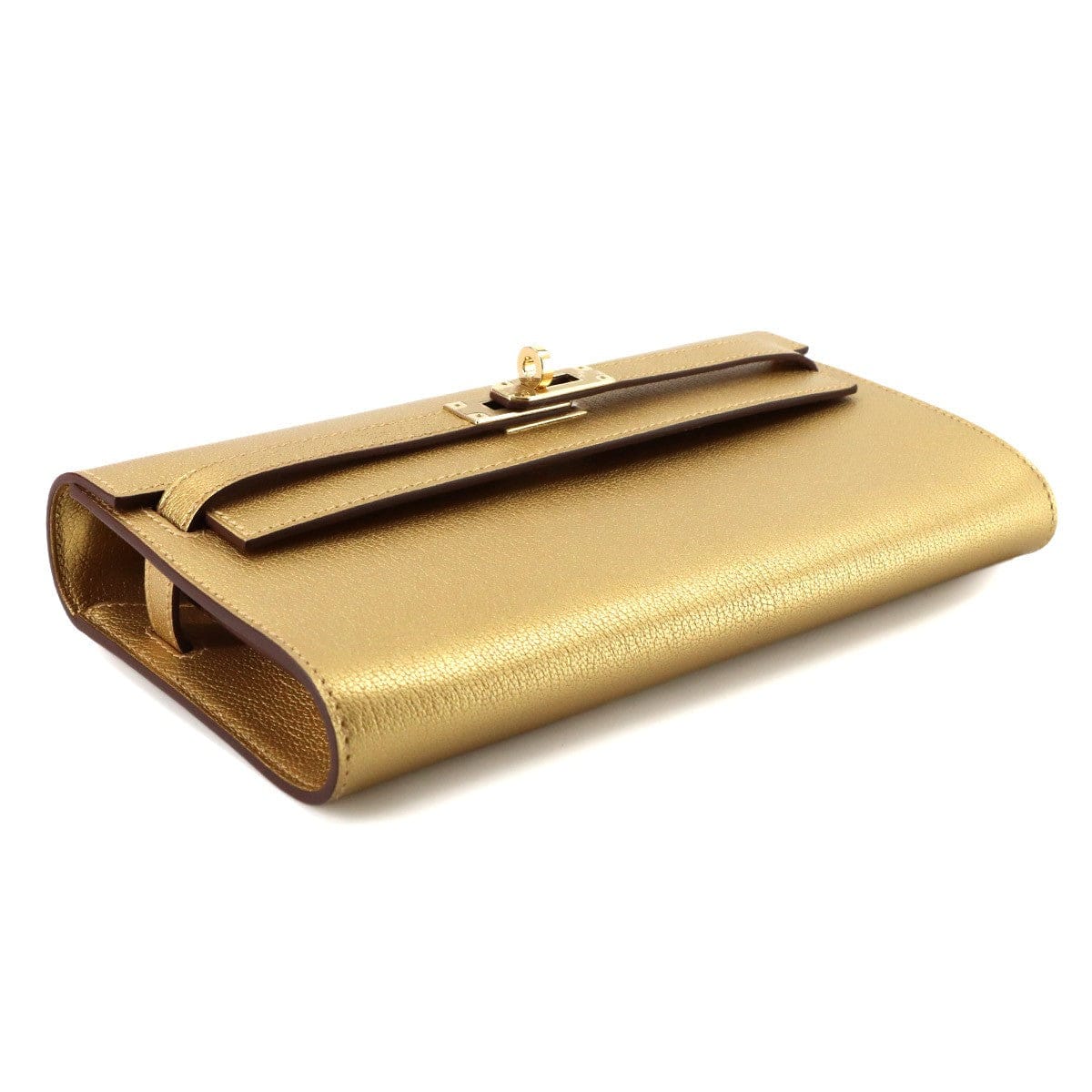 Luxury Promise Japan HERMES Kelly To Go Shoulder Wallet Chevre Chamkila Dore Purse 90320736