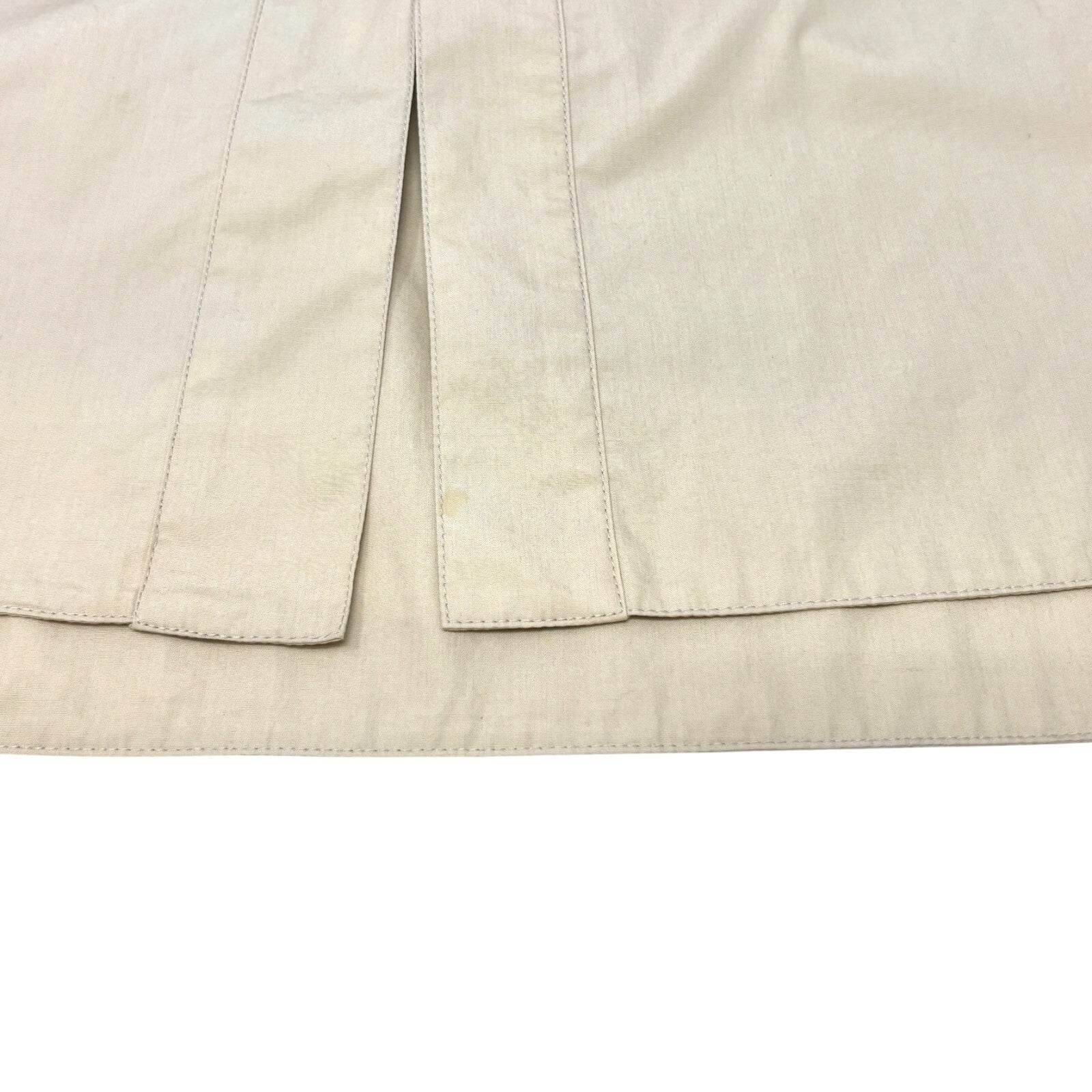 Luxury Promise Japan CHANEL Vintage Logo Button Shirt Blouse Long Sleeve Top Cream Cotton Quilting