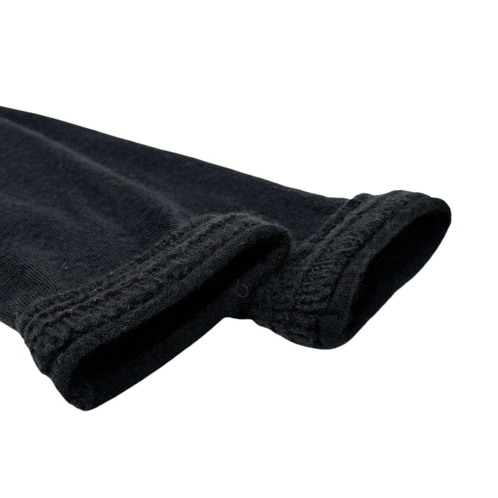 Luxury Promise Japan CHANEL Vintage P39389 CC Logo Cardigan #34 Sweater Knit Top Black Cashmere