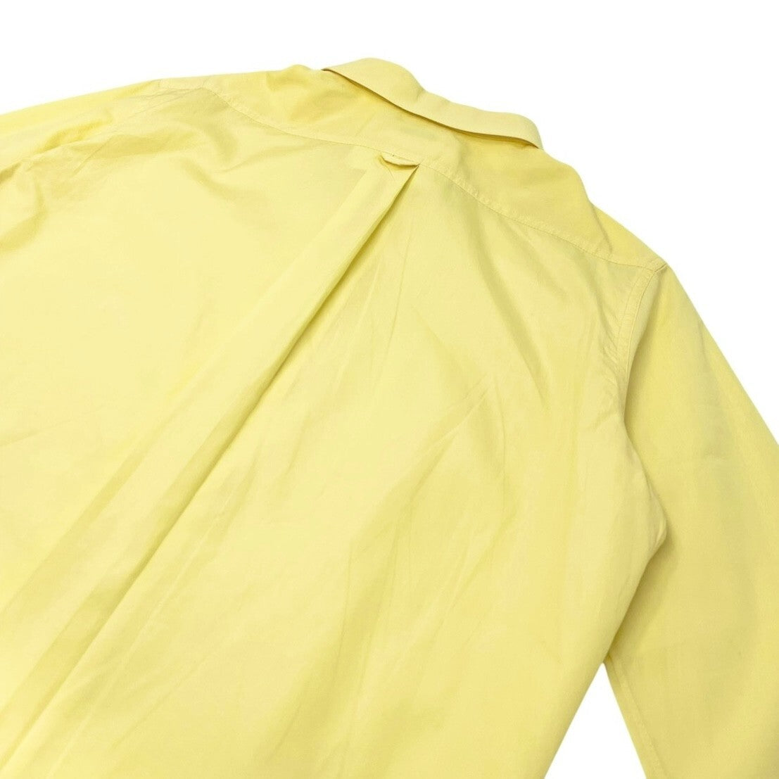Luxury Promise Japan CHANEL Vintage PO4946 CC Mark Logo Shirt Top #36 Button Up Yellow Gold Cotton