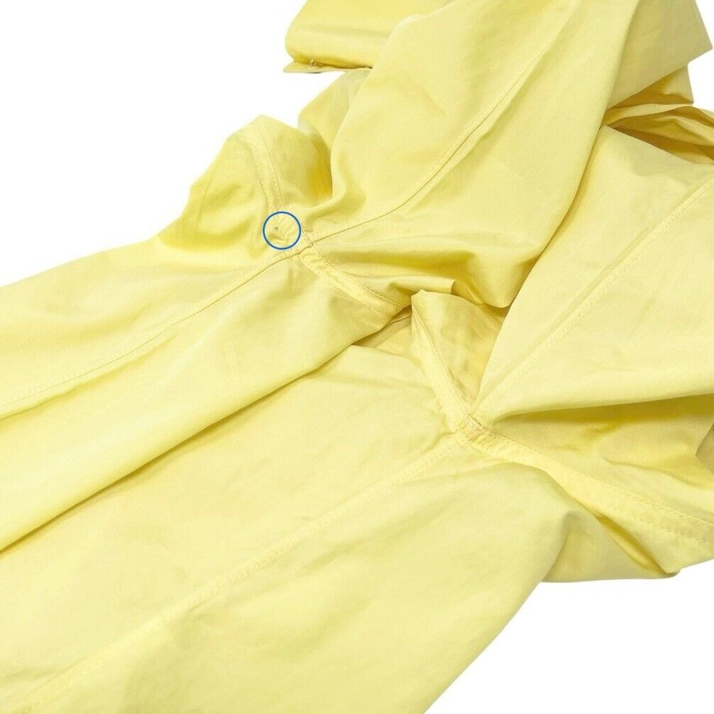Luxury Promise Japan CHANEL Vintage PO4946 CC Mark Logo Shirt Top #36 Button Up Yellow Gold Cotton