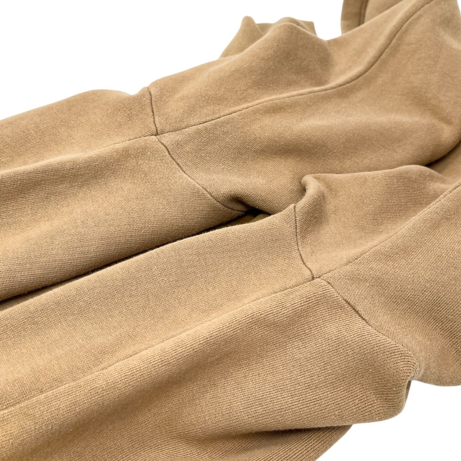 Luxury Promise Japan FENDI Vintage Big Logo Sweatshirt Top #38 Brown Cotton Velvet Long Sleeve