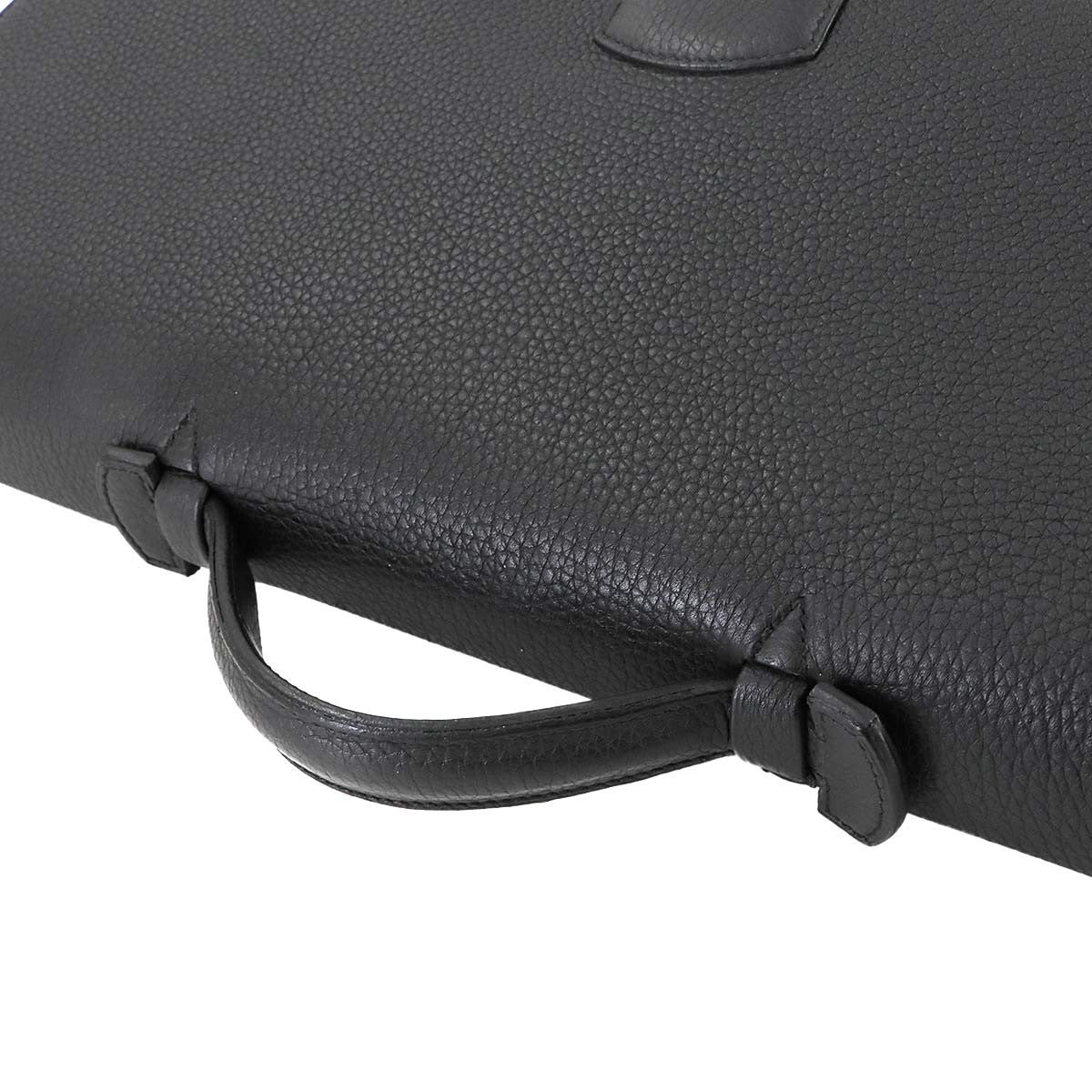 Luxury Promise Japan HERMES Sack A Depeche 41 Briefcase Business Bag Togo Black 90290810
