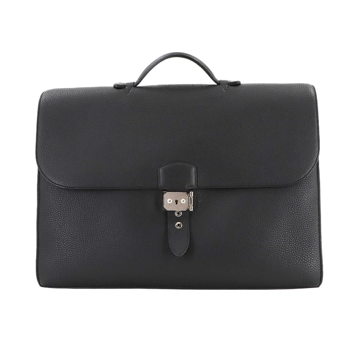 Luxury Promise Japan HERMES Sack A Depeche 41 Briefcase Business Bag Togo Black 90290810
