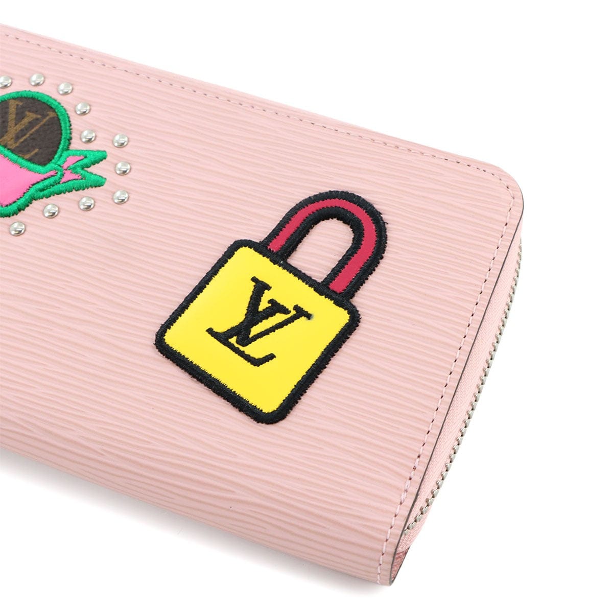 Luxury Promise Japan LOUIS VUITTON LV Stories Epi Zippy Wallet Leather Rose Ballerine M63377 90292633