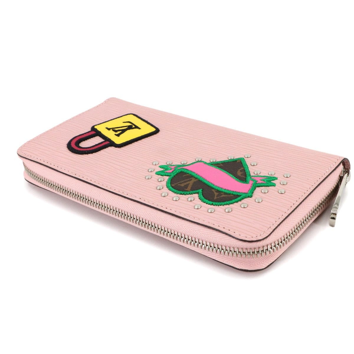 Luxury Promise Japan LOUIS VUITTON LV Stories Epi Zippy Wallet Leather Rose Ballerine M63377 90292633