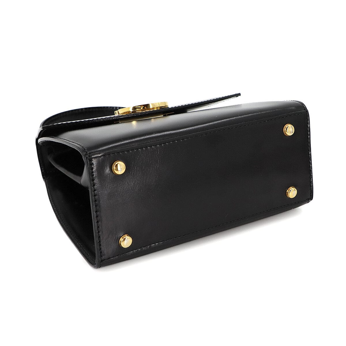 Luxury Promise Japan CELINE Hand Shoulder Bag Leather Black Vintage Purse 90272674