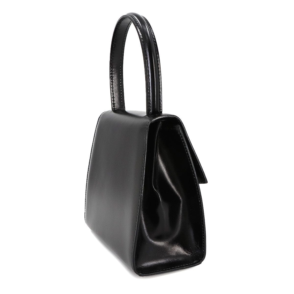 Luxury Promise Japan CELINE Hand Shoulder Bag Leather Black Vintage Purse 90272674