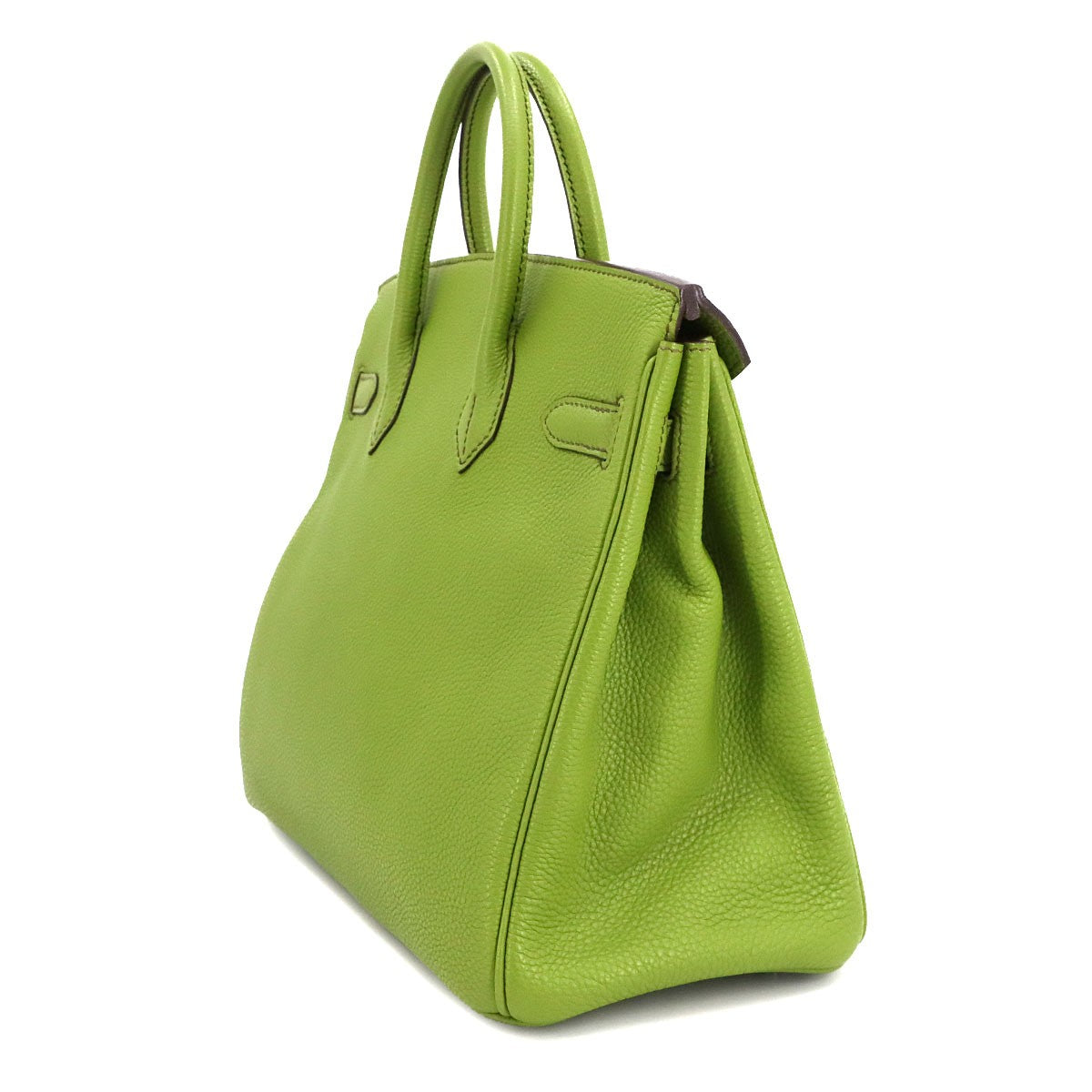 Luxury Promise Japan HERMES Haut a Courroies 28 Veau Togo Anis green Hand Bag Purse 90302007