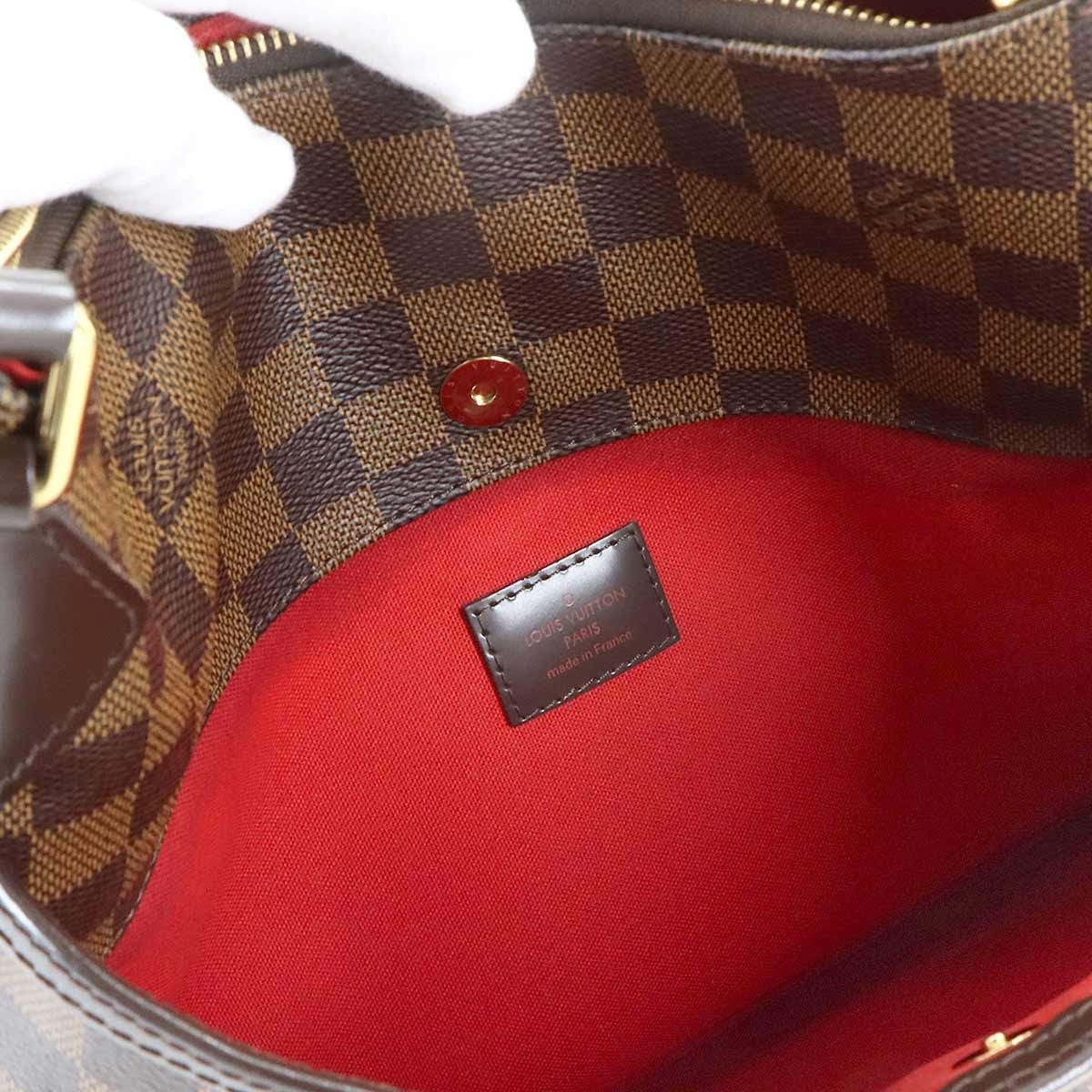 Luxury Promise Japan LOUIS VUITTON Damier Bloomsbury PM Shoulder Bag Ebene N42251 Purse 90292516