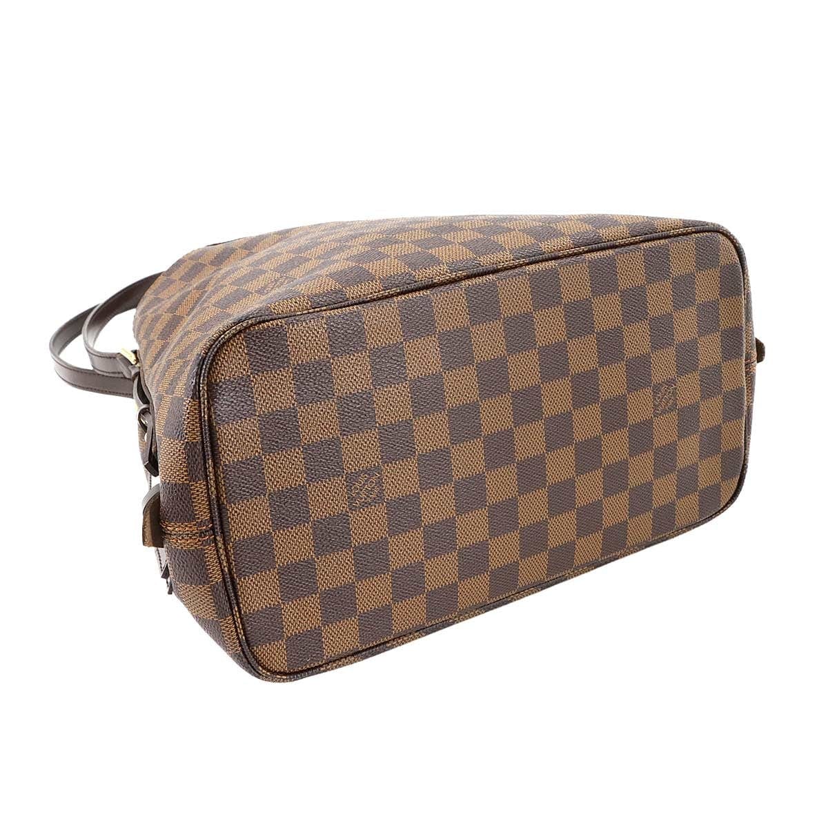 Luxury Promise Japan LOUIS VUITTON Damier Cabas Rivington Tote Bag Brown M41108 Purse 90290820