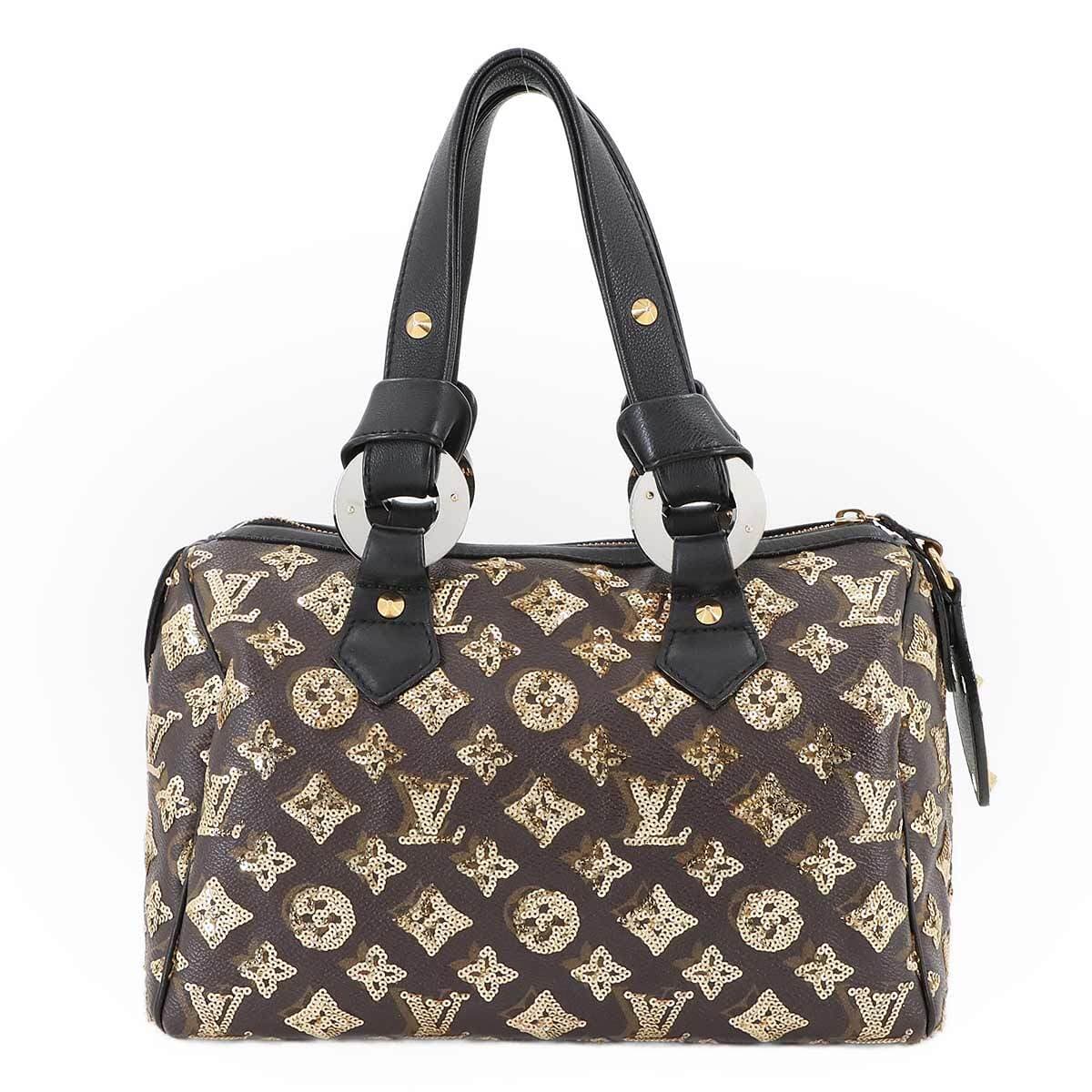 Luxury Promise Japan LOUIS VUITTON Monogram Eclipse All Speedy 30 Hand Bag Brown M40244 90282127