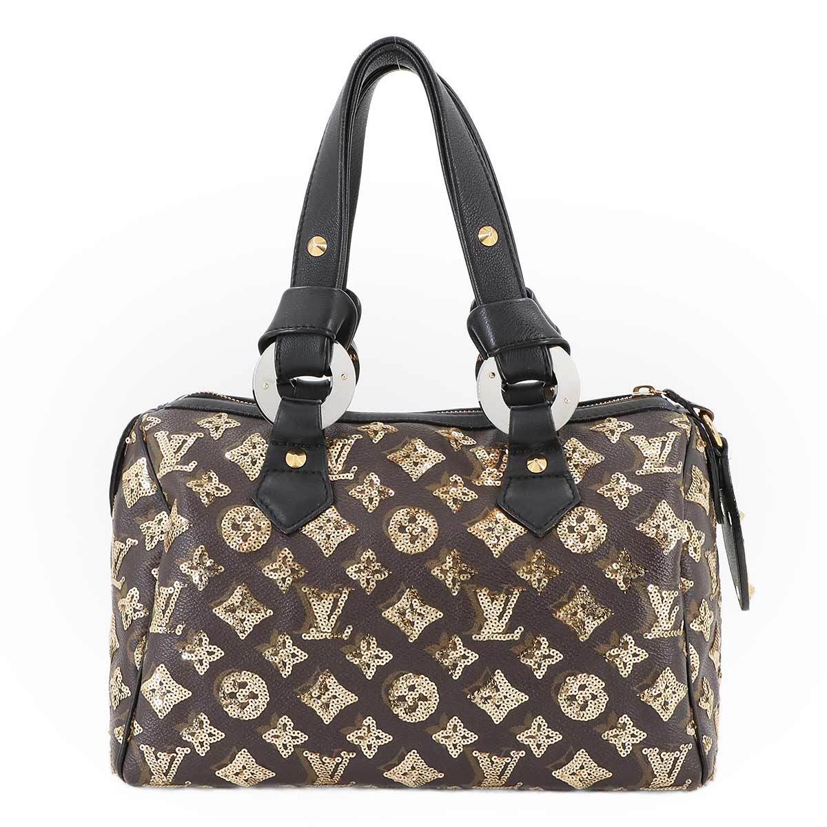 Luxury Promise Japan LOUIS VUITTON Monogram Eclipse All Speedy 30 Hand Bag Brown M40244 90282127