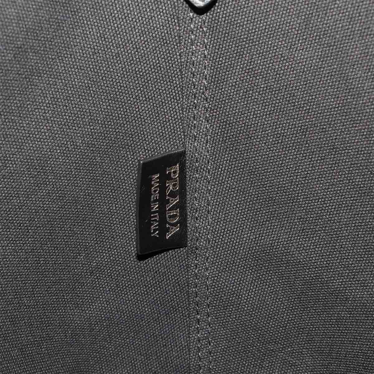 Luxury Promise Japan PRADA Small 2way Tote Shoulder Bag Denim Leather Blue Black 1BG244 90289015