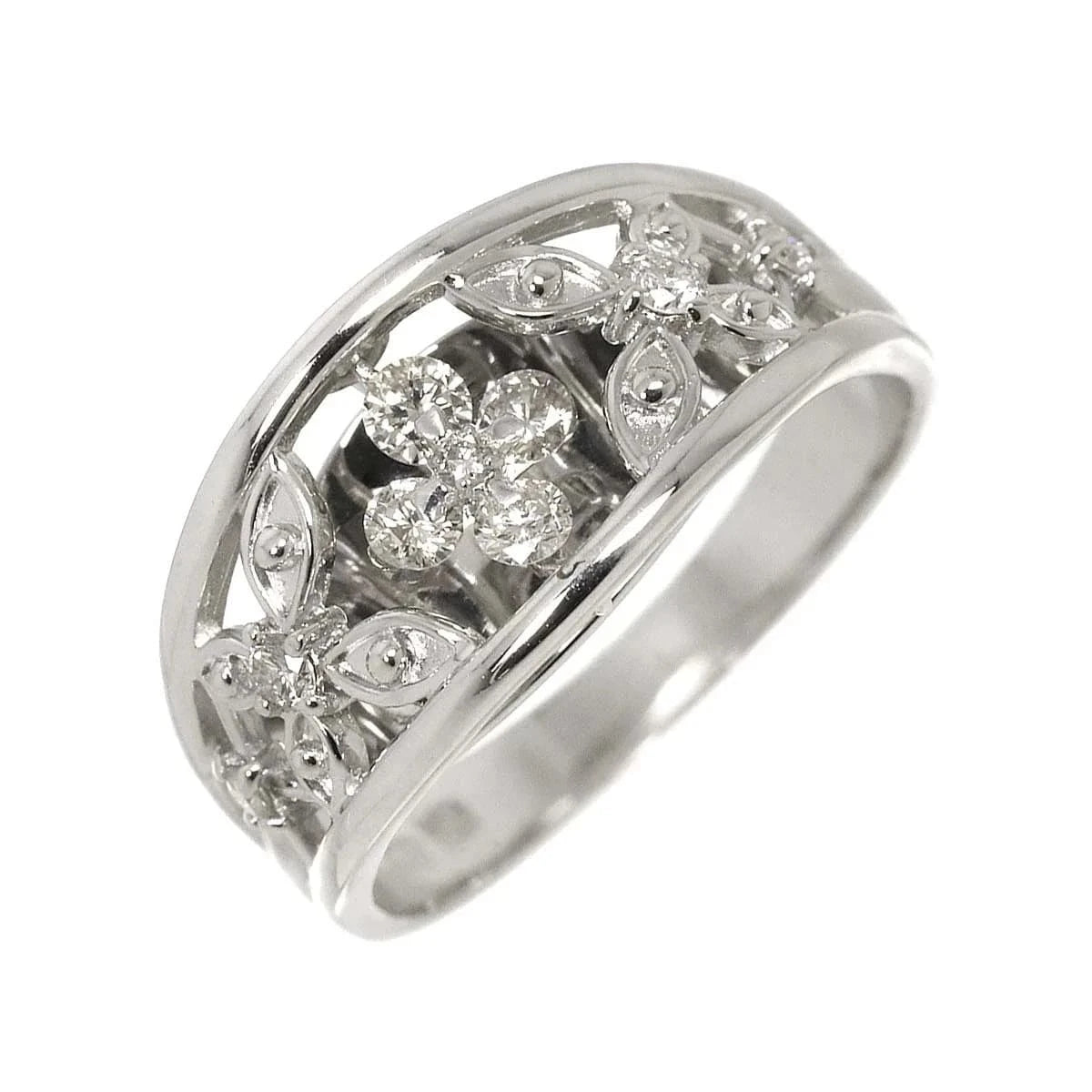 Luxury Promise Japan Diamond 0.33ct Ring 18K K18 WG White Gold size5.75-6(US) 90286657