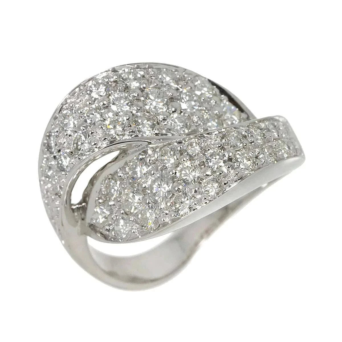 Luxury Promise Japan Diamond 1.46ct Ring 18K K18 WG White Gold size6(US) 90276510