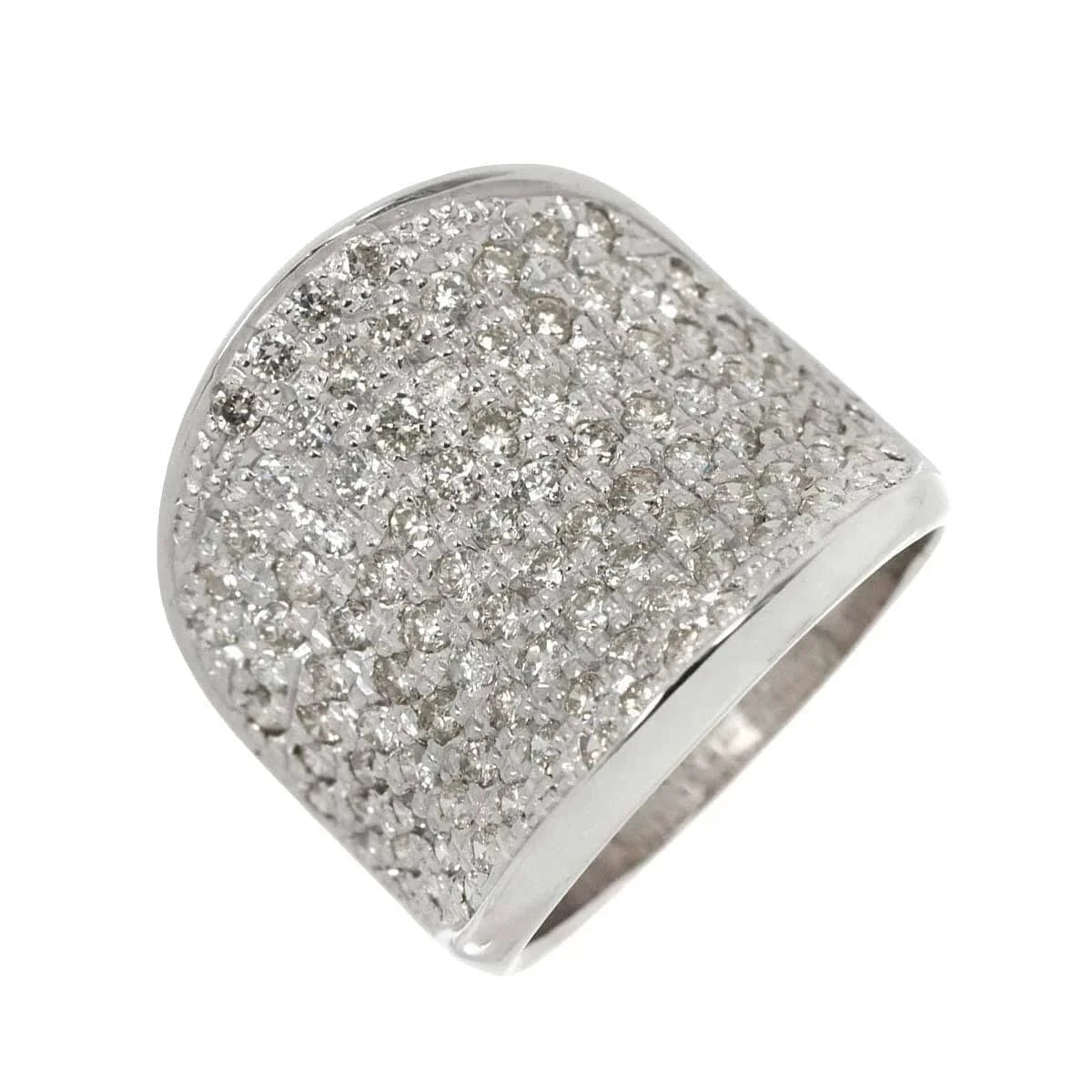 Luxury Promise Japan Diamond 2.00ct Ring 18K K18 WG White Gold size6.75-7.25(US) 90274814