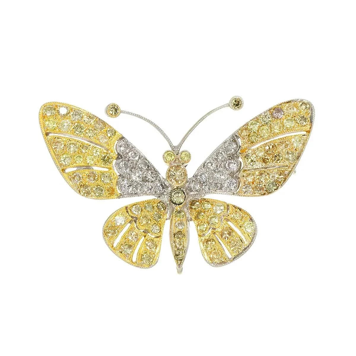 Luxury Promise Japan Diamond Brooch 18K WG White Gold 750 90275571