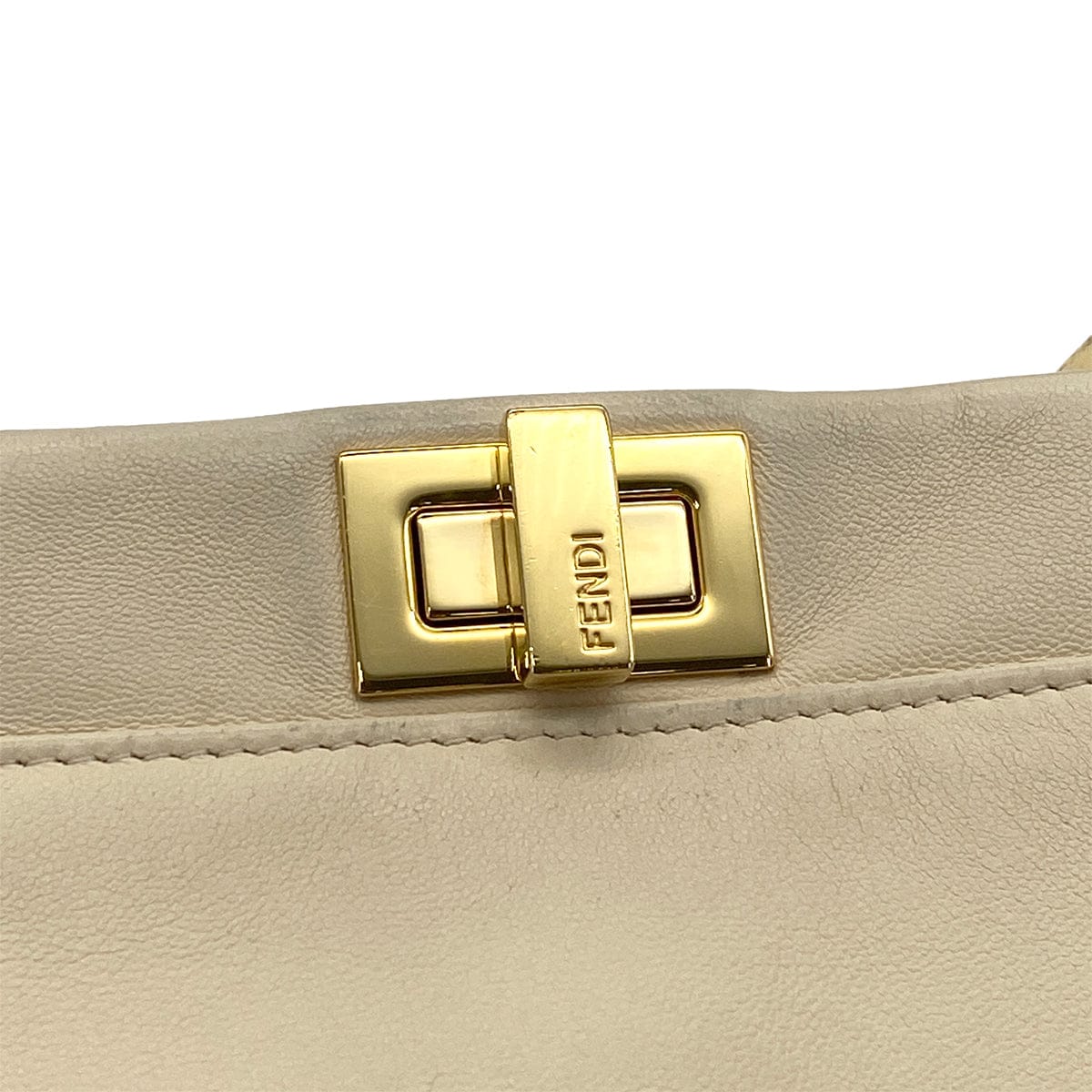 Luxury Promise Japan FENDI PEEKABOO MINI HAND SHOULDER BAG BEIGE LEATHER PYTHON 8BN244 90304722