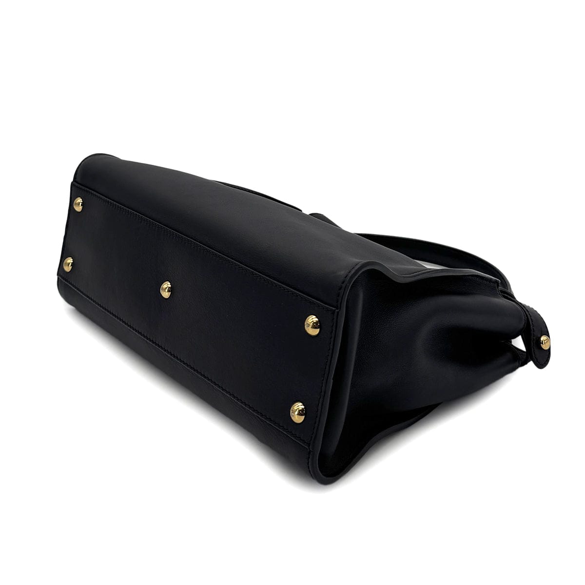 Luxury Promise Japan FENDI PEEKABOO REGULAR HAND SHOULDER BAG LEATHER NERO 8BN290 90298729