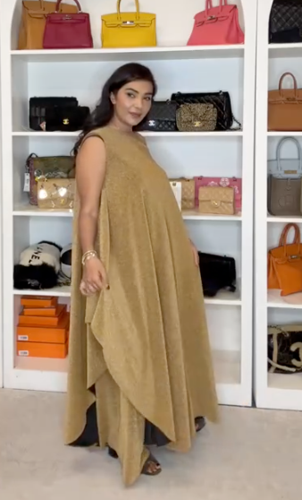 Luxury Promise Japan Gold Glitter Co-ord Set