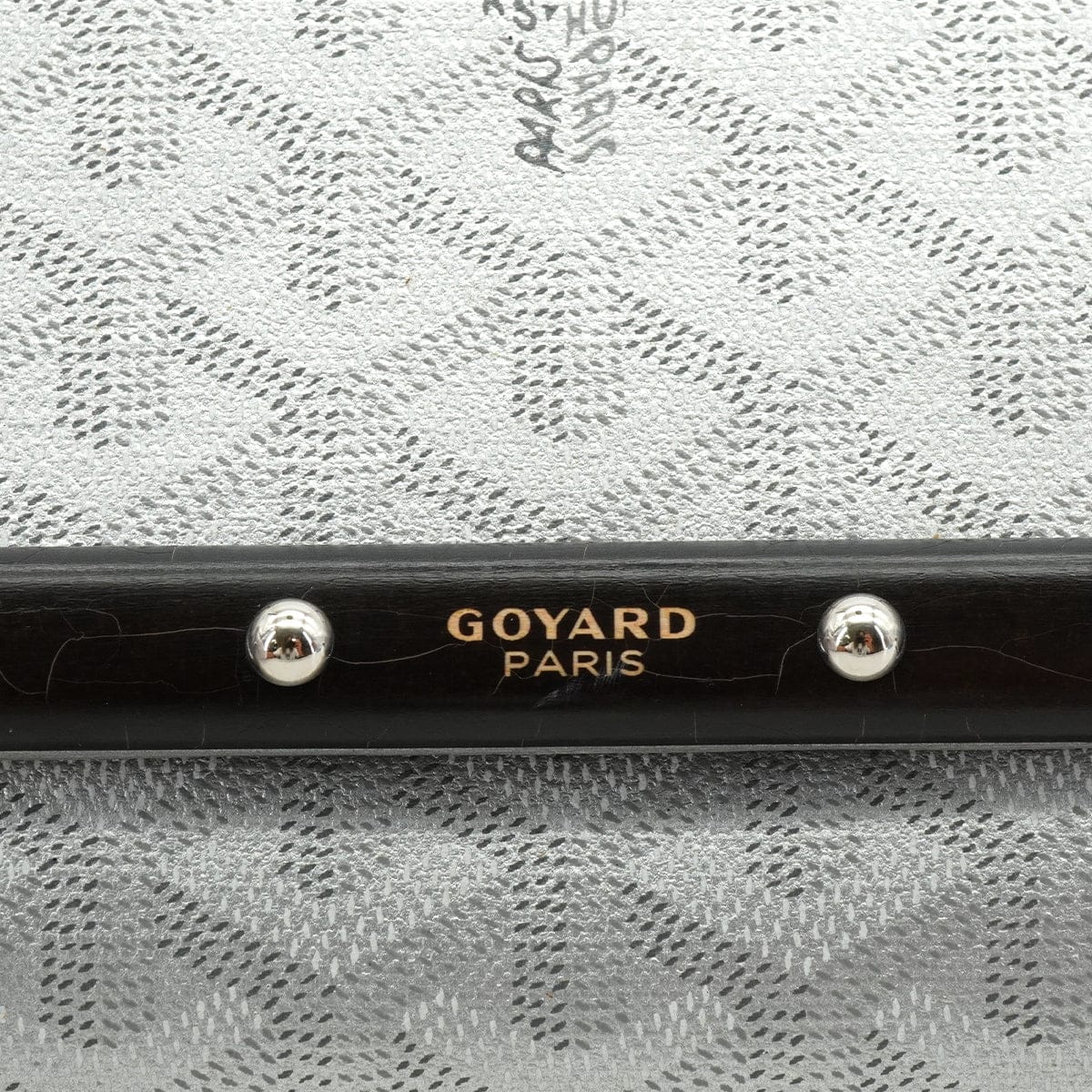 Luxury Promise Japan GOYARD MONTE-CARLO PM CLUTCH SHOULDER BAG SILVER PVC LEATHER SILVER HARDWARE 90344096