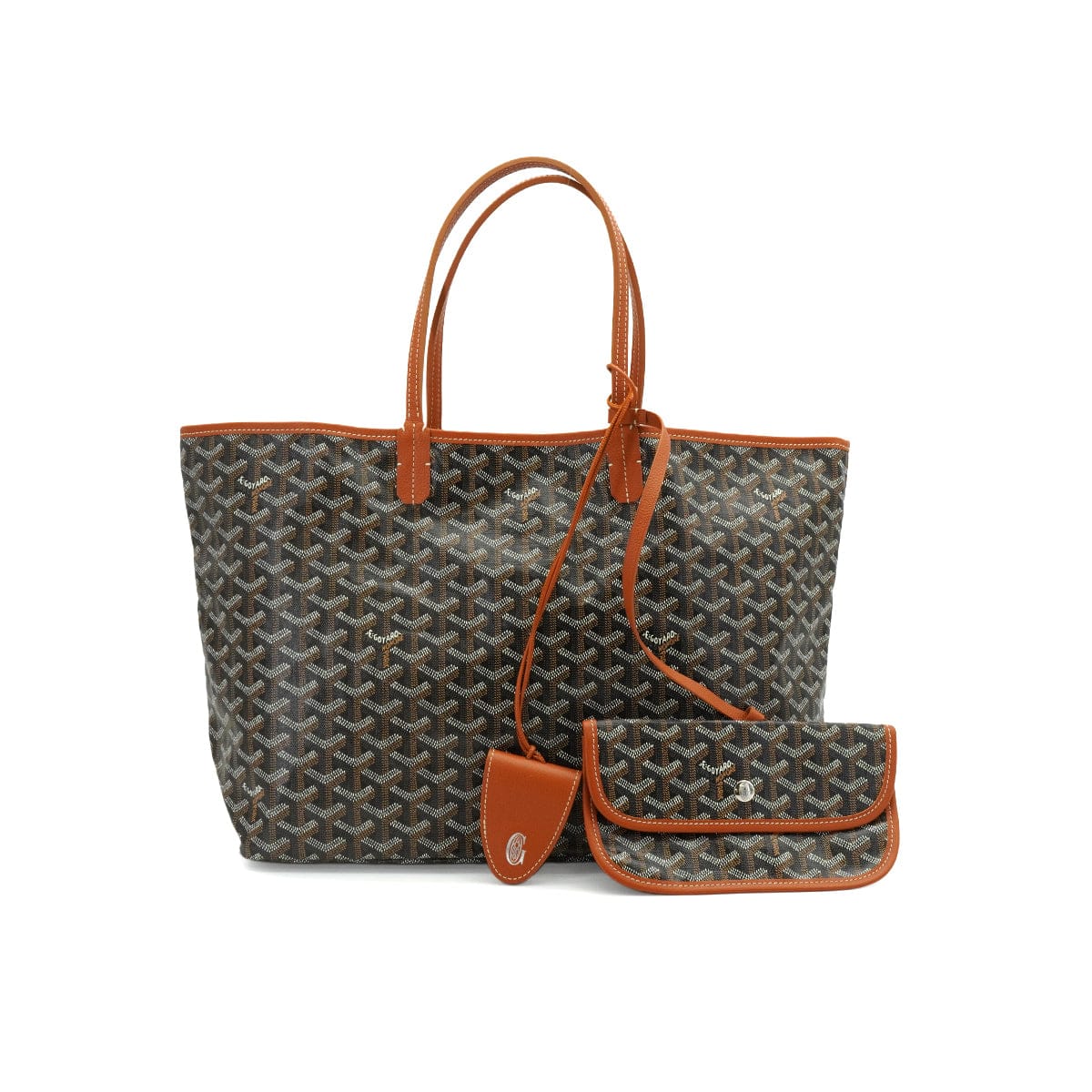 Luxury Promise Japan GOYARD SAINT LOUIS PM TOTE BAG BROWN GOYARDINE CANVAS 90344580