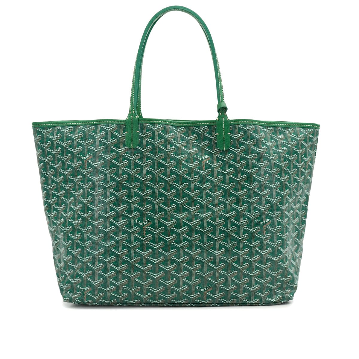 Luxury Promise Japan GOYARD SAINT LOUIS PM TOTE BAG GREEN GOYARDINE CANVAS 90340457