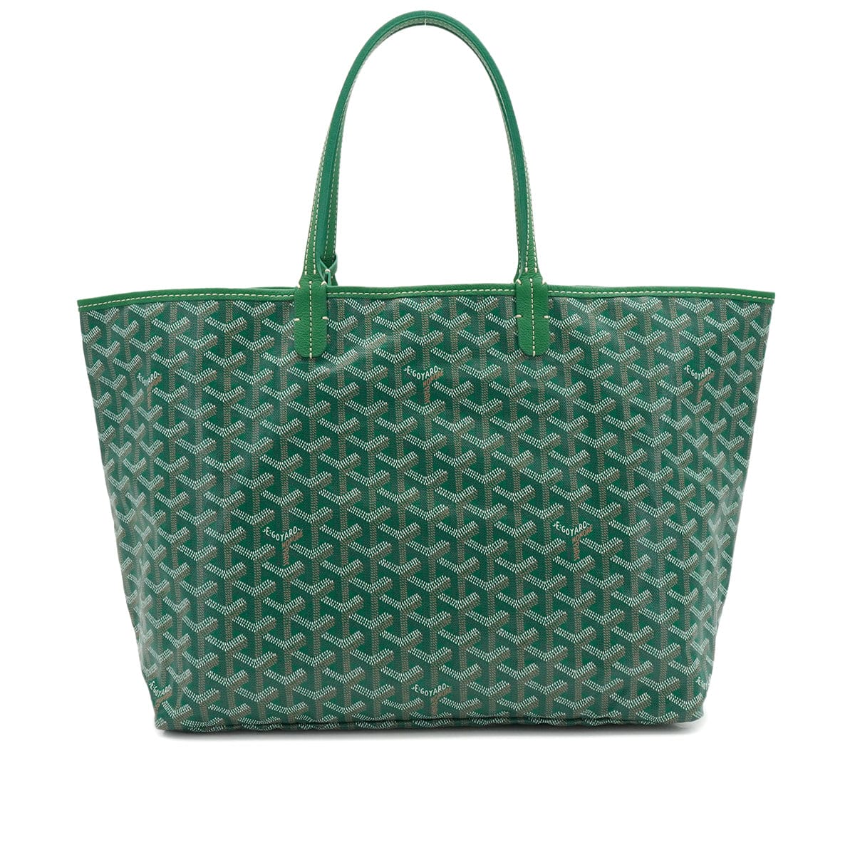 Luxury Promise Japan GOYARD SAINT LOUIS PM TOTE BAG GREEN GOYARDINE CANVAS 90340457