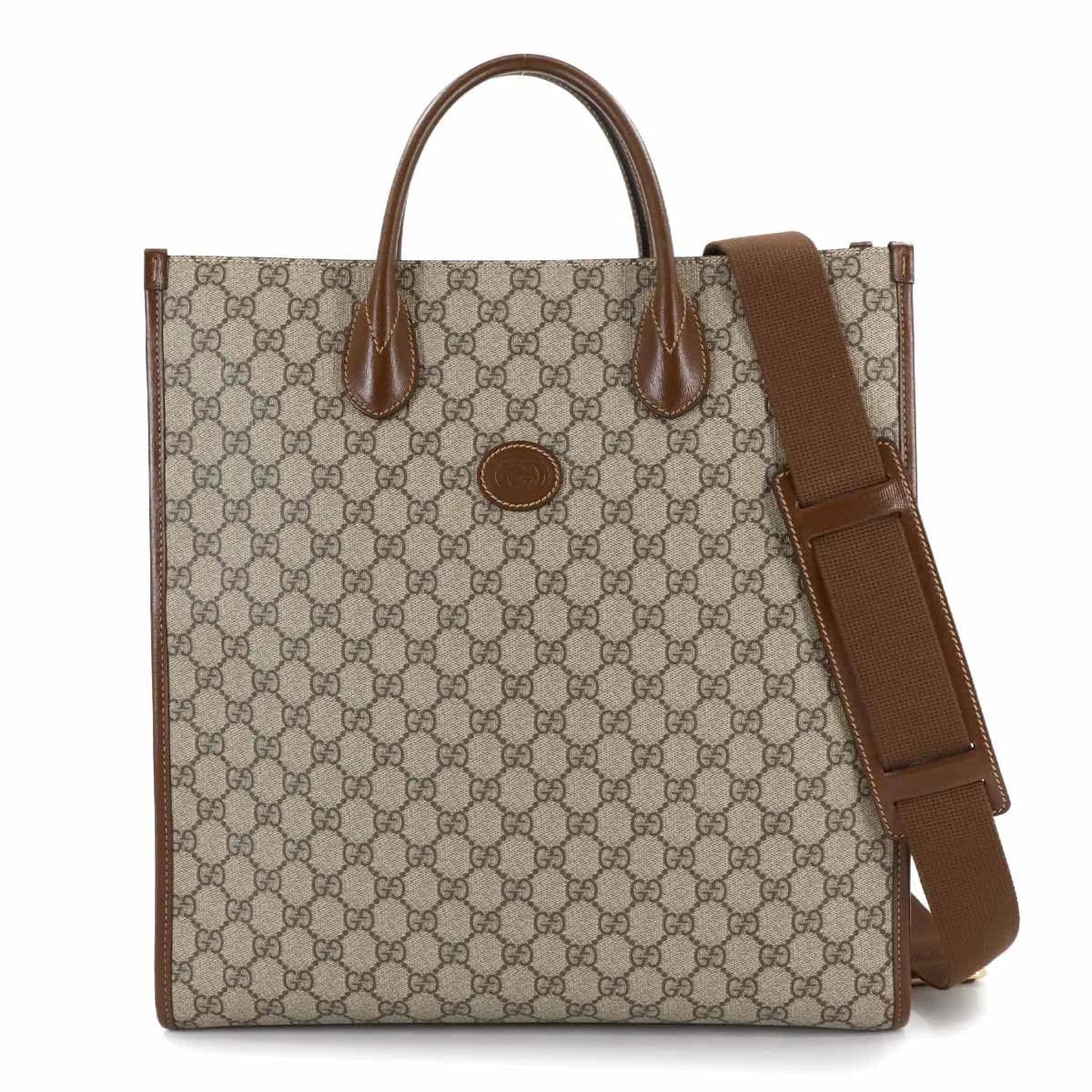 Luxury Promise Japan GUCCI Interlocking G 2way Tote Shoulder Bag GG Supreme canvas 674155 90277311