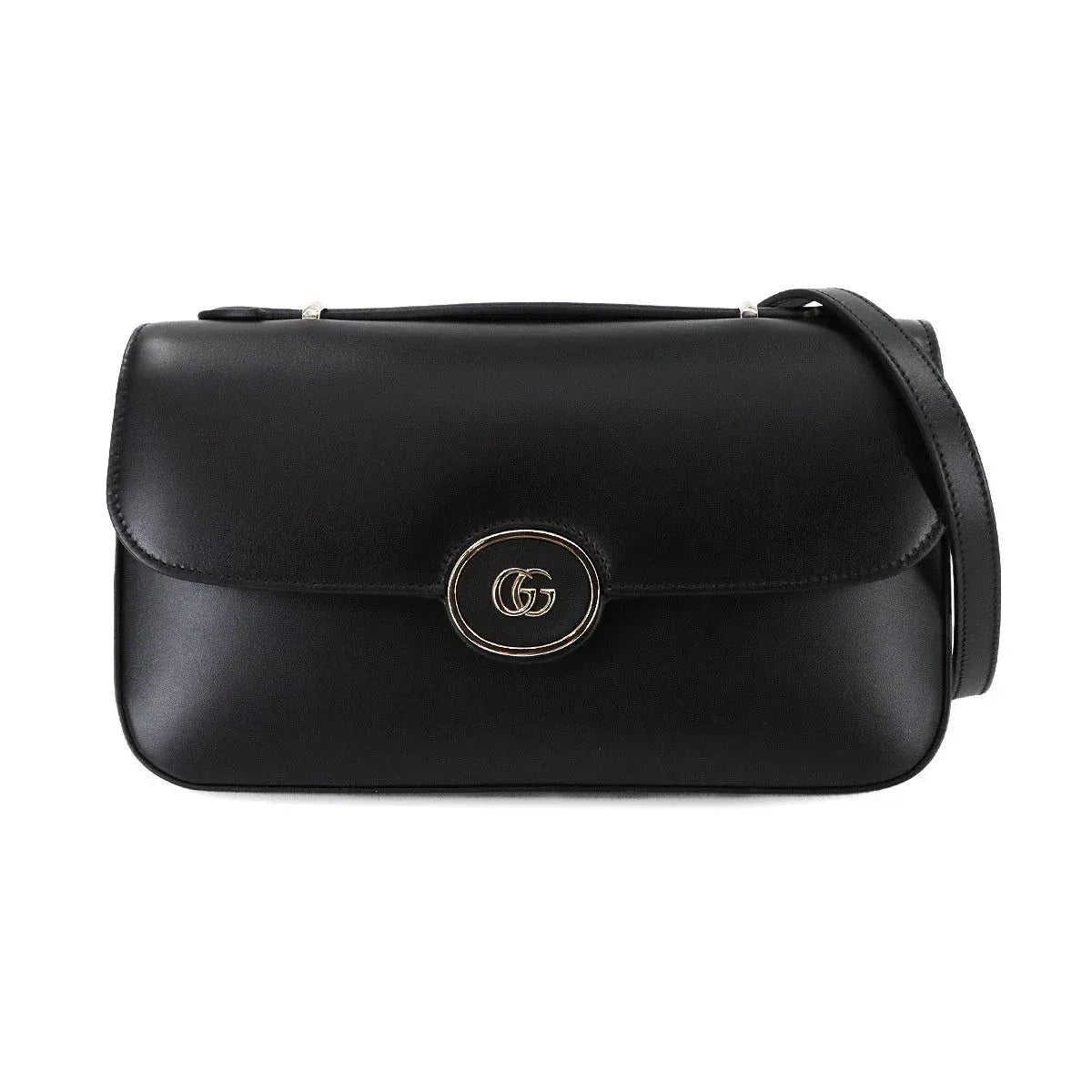 Luxury Promise Japan GUCCI Petite GG Small Hand Shoulder Bag Leather Black 739721 Purse 90281992