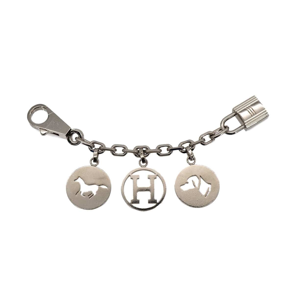 Luxury Promise Japan HERMES BAG CHARM AMULET 4 SILVER ACCESSORY 90306859