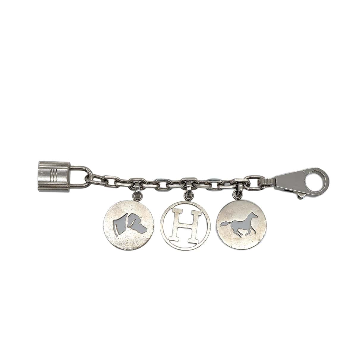 Luxury Promise Japan HERMES BAG CHARM AMULET 4 SILVER ACCESSORY PALLADIUM HARDWARE 90313418