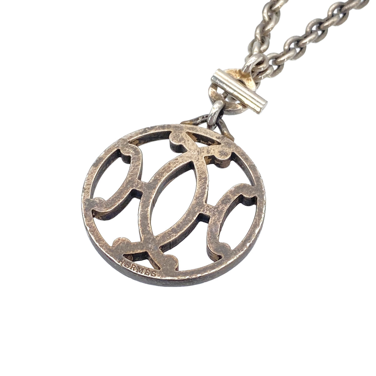 Luxury Promise Japan HERMES BAG CHARM LOGO MOTIF ACCESSORY SILVER 90276696