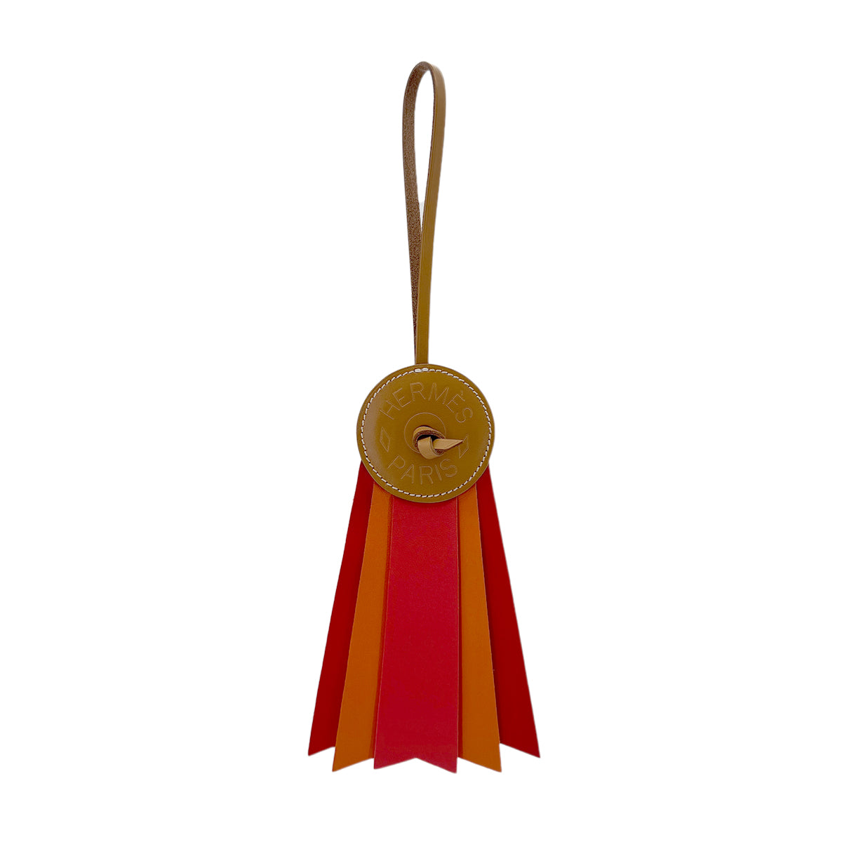 Luxury Promise Japan HERMES BAG CHARM PADDOCK FLOT NATUREL SABLE ROSE JAIPUR FEU VACHE HUNTE AGNEAU MILO 90282075