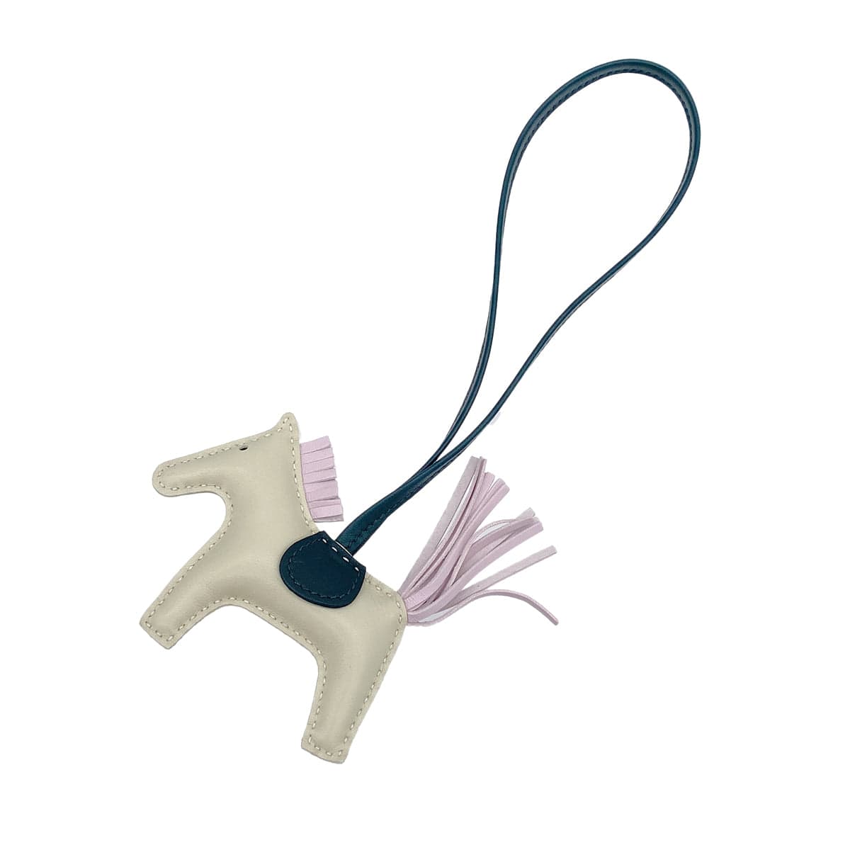 Luxury Promise Japan HERMES BAG CHARM RODEO PM CRAIE MAUVE PALE VERT CYPRESS AGNEAU MILO 2022 U STAMP 90314780
