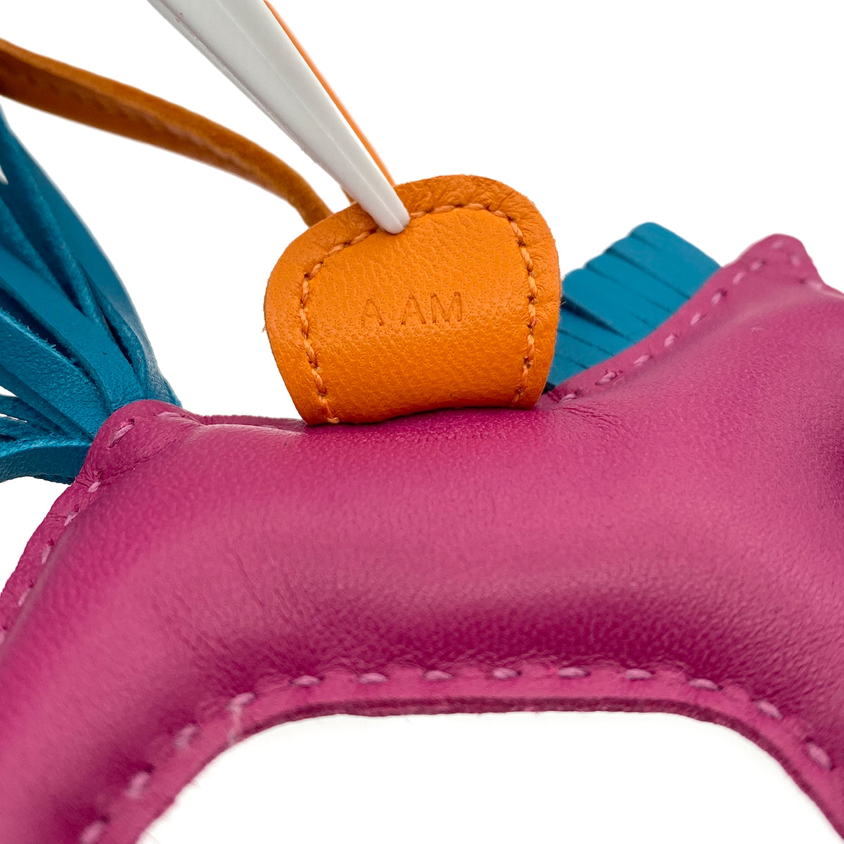 Luxury Promise Japan HERMES BAG CHARM RODEO PM TOSCA BLEU IZMIR ORANGE AGNEAU MILO 90274067