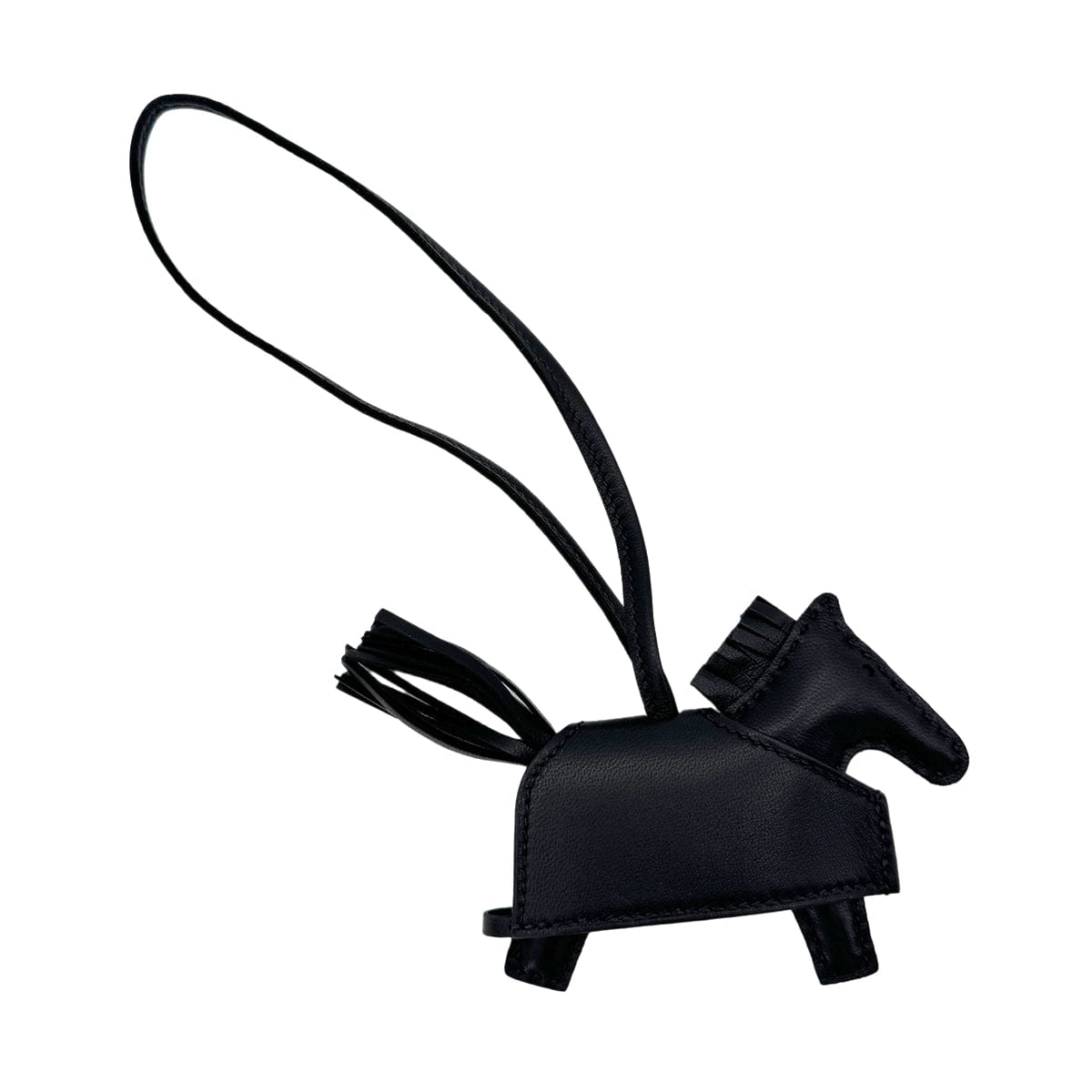 Luxury Promise Japan HERMES BAG CHARM RODEO ROBEO ROCK PM BLACK AGNEAU MILO K 90299825