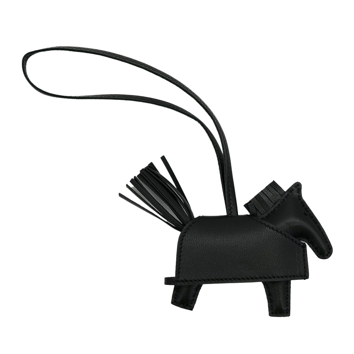 Luxury Promise Japan HERMES BAG CHARM RODEO ROBEO ROCK PM BLACK AGNEAU MILO K 90309183