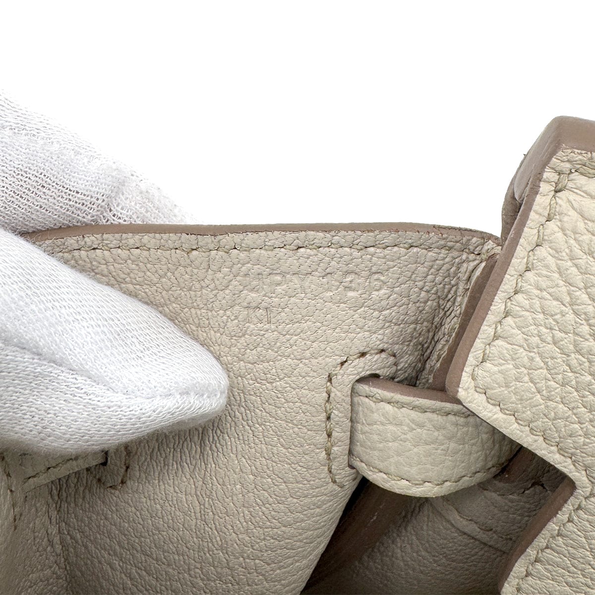 Luxury Promise Japan HERMES BIRKIN 25 BETON TOGO HAND BAG U GHW 90300556