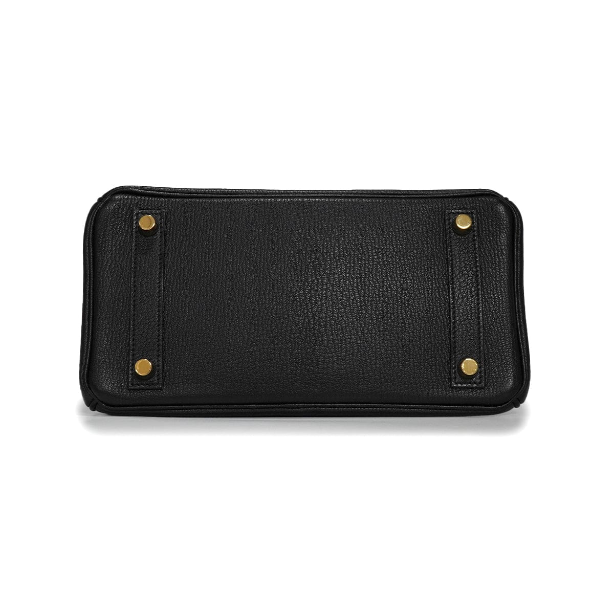 HERMES BIRKIN 25 BLACK CHEVRE HAND BAG 2010 SQUARE N GOLD HARDWARE 90340167