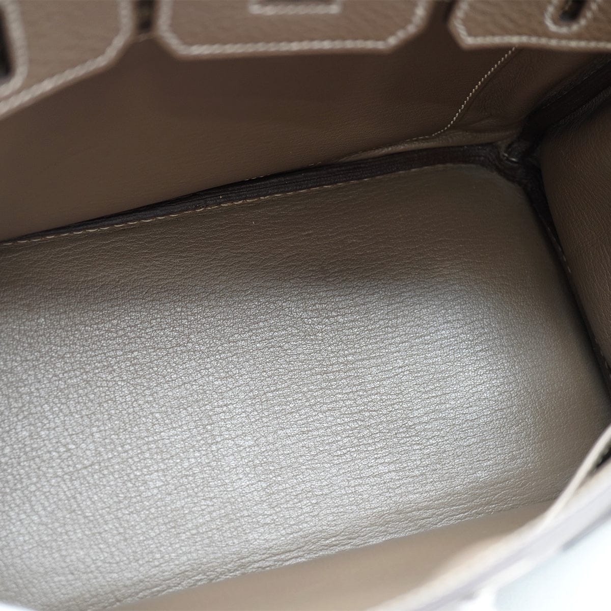 Luxury Promise Japan HERMES BIRKIN 25 ETOUPE TOGO HAND BAG 2010 SQUARE N PALLADIUM HARDWARE 90334865