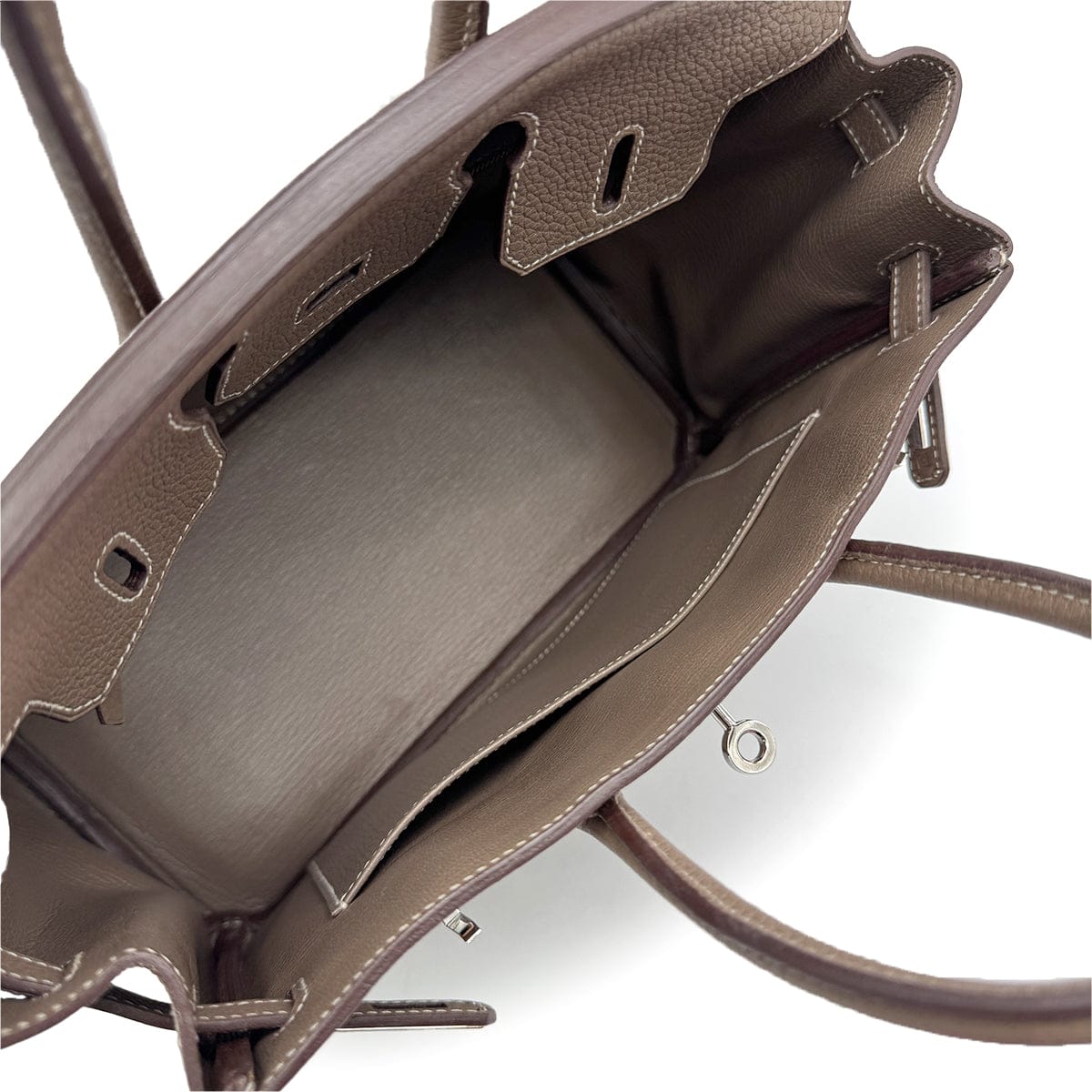 Luxury Promise Japan HERMES BIRKIN 25 ETOUPE TOGO HAND BAG 2011 SQUARE O PALLADIUM HARDWARE 90313583