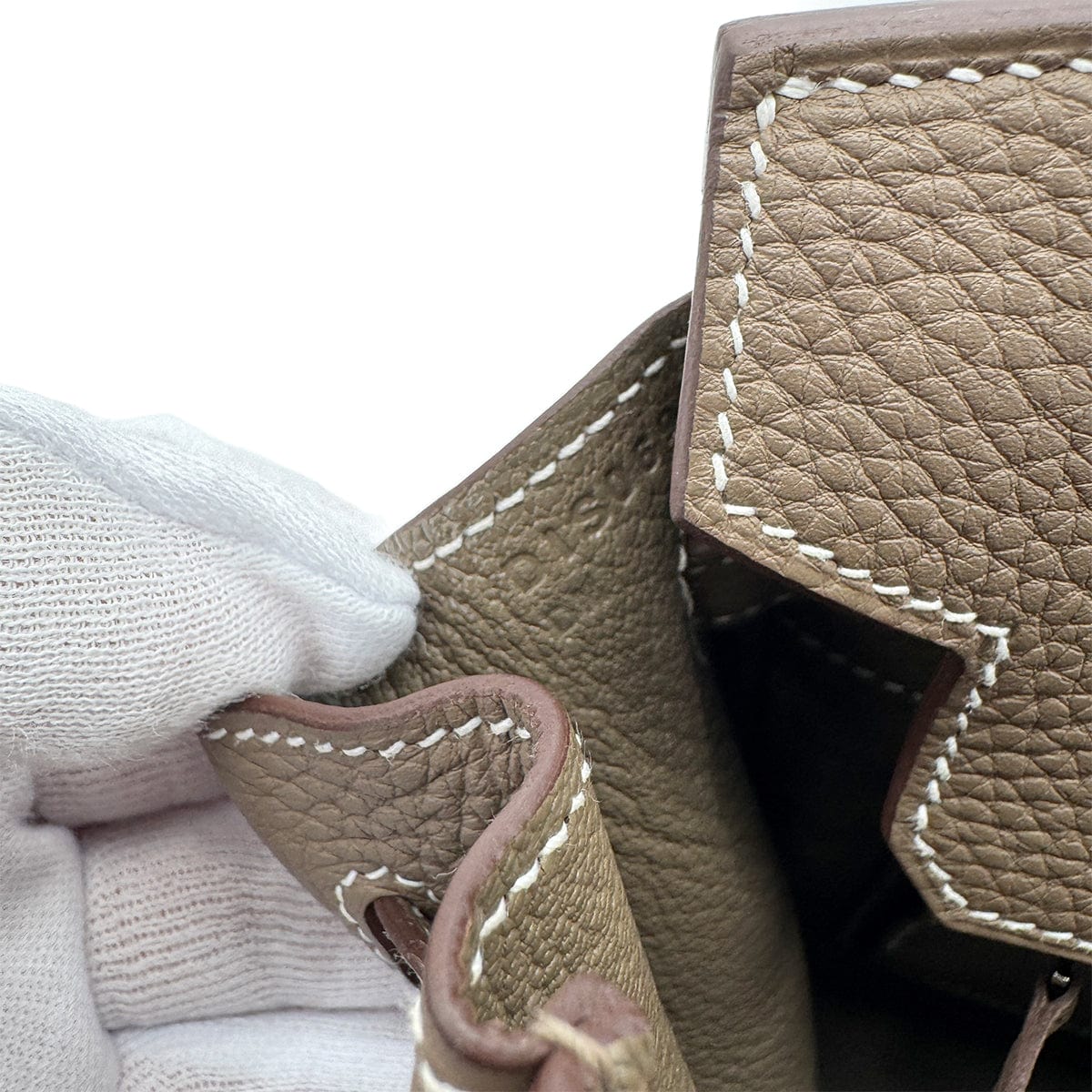 Luxury Promise Japan HERMES BIRKIN 25 ETOUPE TOGO HAND BAG D SHW 90268060